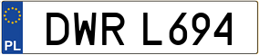 Trailer License Plate
